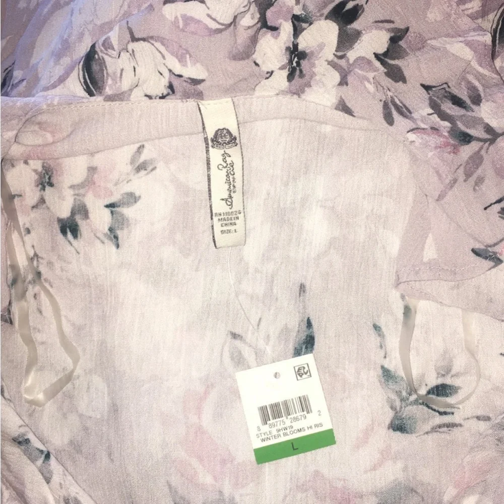 NWT American Rag Peasant Mini Dress size Large - Picture 8 of 9